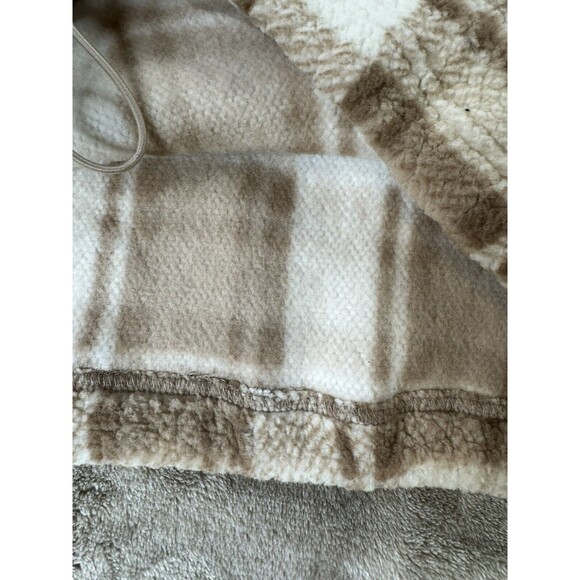 Fashion Nova Plaid 1/2 Zip Fleece Pullover Sweater Winter - Picture 11 of 15